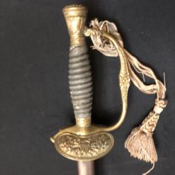 EPEE D OFFICIER HENRY V LAME GRAVEE ALIEN NEW YORK