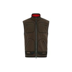 HARKILA GILET POLAIRE KAMKO BROWN RED