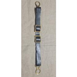 Belle Jugulaire laiton pour casque &agrave; pointe WW1 (L8) cuir fin