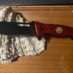 ROBUSTE  COUTEAU DE POMPIER  OUVERTURE  UNE MAIN   2025  1