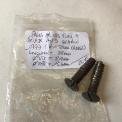 VENDU PAR LE-CUIRASSIER PAIRE DE VIS DE TALON DE CROSSE DE FUSIL REGLEMENTAIRE FRAN&Ccedil;AIS DRAGON 1777