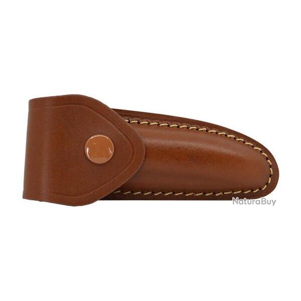 Etui Cuir moul� doubl� marron fonc� Pielcu