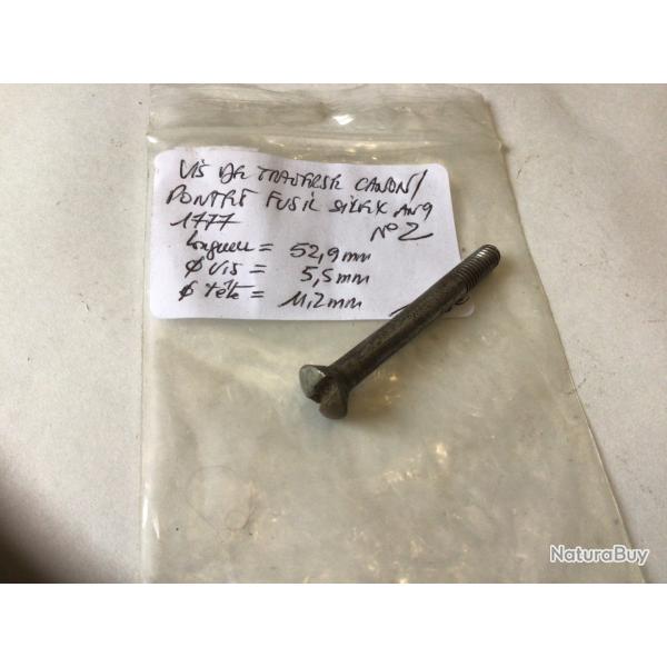 VENDU PAR LE-CUIRASSIER N2 VIS TRAVERSE CANON/PONTET DE FUSIL REGLEMENTAIRE FRAN�AIS 1777 AN9 1822