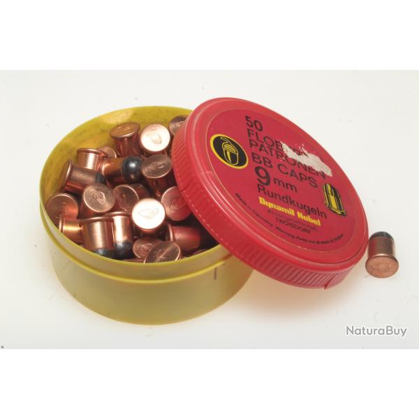 50 cartoiuches 9 mm balles Flobert GEVELOT