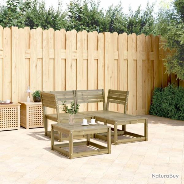 Salon de jardin 3 pcs bois de pin impr�gn�
