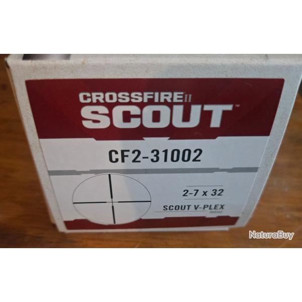 Lunette crossefire scout 2-7x32 neuve