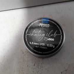 X500 plombs Powair SHOOTING CLUB cal.4,5mm