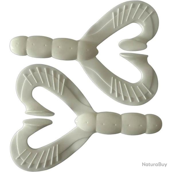 Leurre souple REINS Rockvibe manta 6.5 111 Mat white