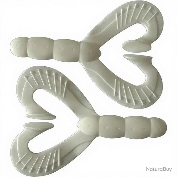 Leurre souple REINS Rockvibe manta 6.5 111 Mat white