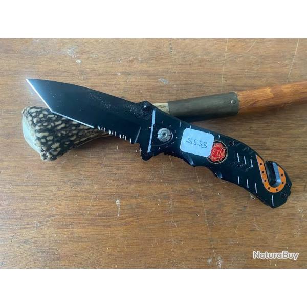 ROBUSTE  COUTEAU POMPIER OUVERTURE  AUTOMATIQUE  180