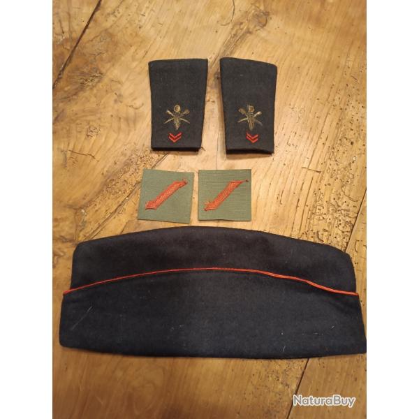 CALOT MILITAIRE + 2 EPAULETTES