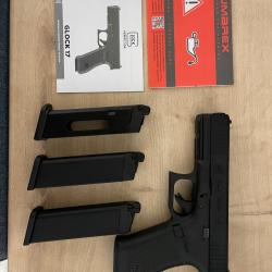 Pack GLOCK 17 gen5 MOS BLK + 3 chargeurs+sac billes AIRSOFT