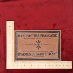 Etiquette en cuir pour coffret d'arme "Manufacture Fran&ccedil;aise d'Armes de St Etienne" #2