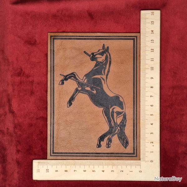 Etiquette en cuir pour coffret d'arme colt "poulain" #5