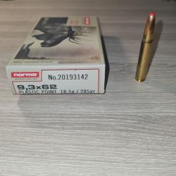 Boite de balles norma pointe plastique calibre 9.3x62
