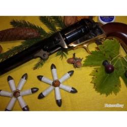 Cartouches papier PN, calibre 44 balles ogivales, pour Walker ou Dragon 2g Pnf2. x 24 pi&egrave;ces