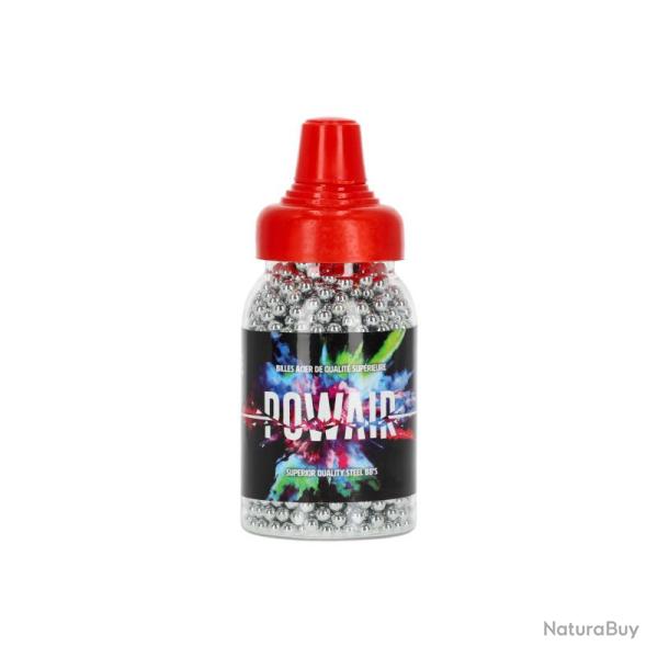 Bouteille de 1500 billes acier 4.5mm BBs Powair