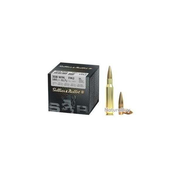 Sellier & Bellot cal.308 Win FMJ 180 grains x50