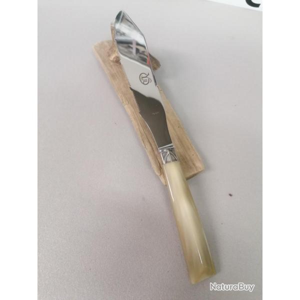 Couteau artisanal corne blonde