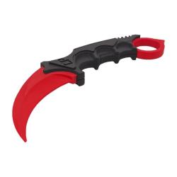 Couteau Karambit d'Entra&icirc;nement Airsoft (DRAGONPRO) Rouge