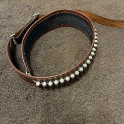 Rare Cartouchi&egrave;re calibre 22lr imitation cuir ann&eacute;e 80/90 &eacute;tat neuf