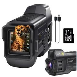 Monoculaire Vision Nocturne Num&eacute;rique 4K NVS-20 300 m IR 850 nm 36 MP Zoom 6X Rechargeable USB-C