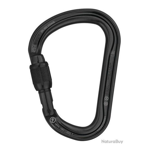 Petzl William Noir Screw-Lock