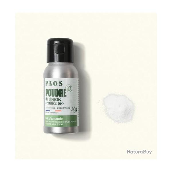 PAOS Poudre de douche - lait d'amande - 30gr