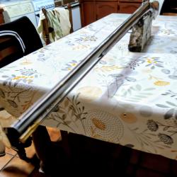 Fusil monocoup &agrave; poudre noire canon blancSaint-&Eacute;tienne a percussion