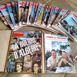 Historia  La Guerre d'Alg&eacute;rie  28 magazines + 5 volumes Tr&egrave;s bon &eacute;tat