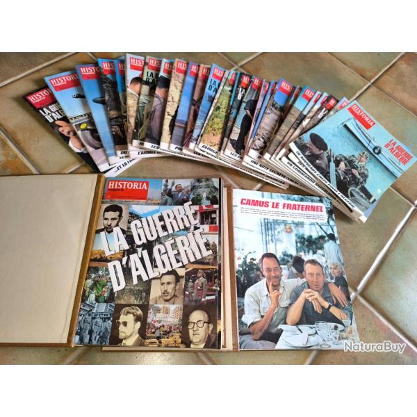 Historia  La Guerre d'Alg�rie  28 magazines + 5 volumes Tr�s bon �tat