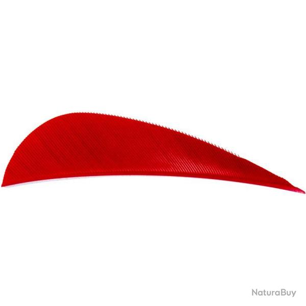 AVALON - Plumes Naturelles Paraboliques 2.5" RH (x50) ROUGE