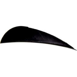 AVALON - Plumes Naturelles Paraboliques 2.5" RH (x50) NOIR