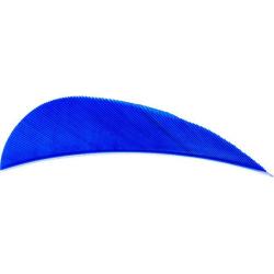 AVALON - Plumes Naturelles Paraboliques 2.5" RH (x50) BLEU FONC&Eacute;