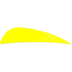 AVALON - Plumes Naturelles Paraboliques 2.5" RH (x50) JAUNE FLUO