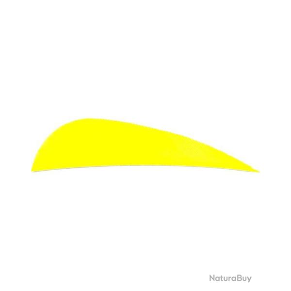 AVALON - Plumes Naturelles Paraboliques 2.5" RH (x50) JAUNE FLUO