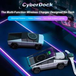 Cybertruck Chargeur sans Fil Magnetique, Couleur: Gris