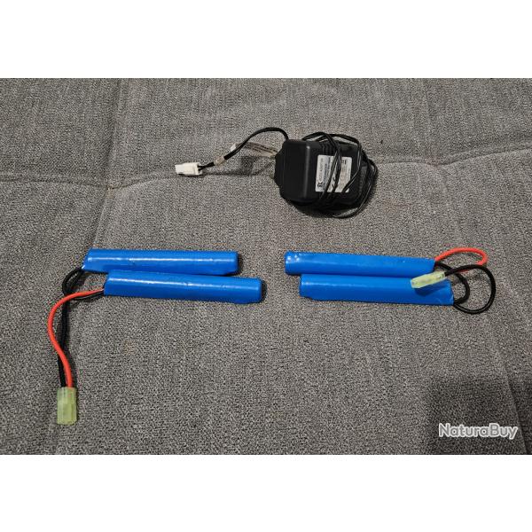 Lot batteries et chargeurs de batterie