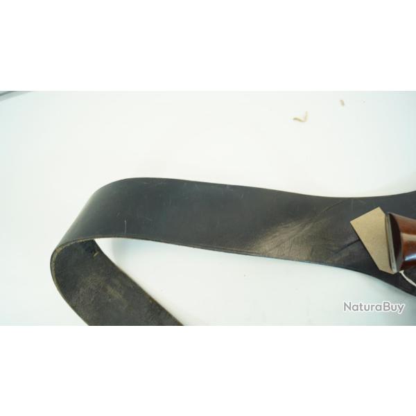 holster cuir noir pour revolver  poudre noir