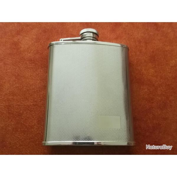 Flasque acier inox poli