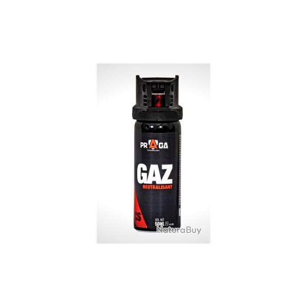 Bombe de d�fense PRAGA en gaz cs 50ml