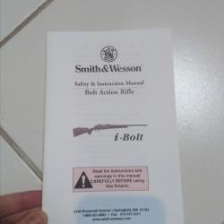 notice mode d'emploi pour smith&wesson bolt action rifle i-bolt
