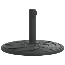 Base de parasol ronde pour m&acirc;ts &Oslash;38 / 48 mm 45 x 31,5 cm stabilit&eacute; renforc&eacute;e design &eacute;l&eacute;gant en PE n