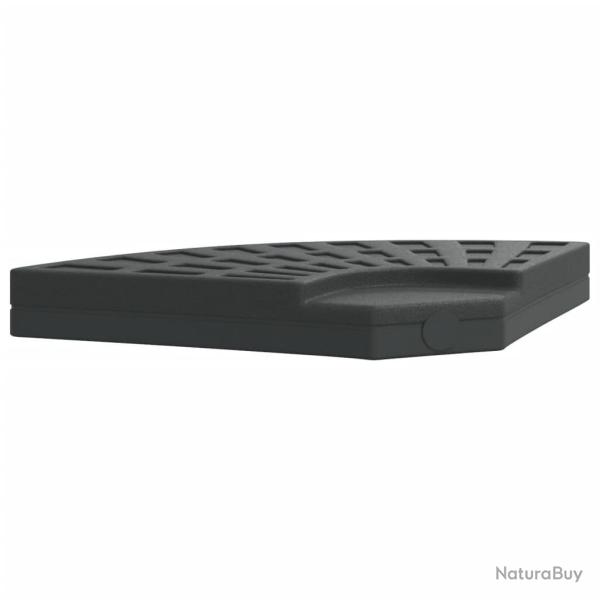 Poids de base de parasol en porte-�-faux 46 x 46 x 7,5 cm stabilit� exceptionnelle design textur� e