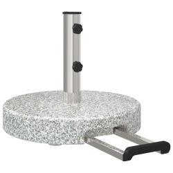 Base de parasol design moderne avec roues 45 x 45 x 37,5 cm en granite gris 02_0058508