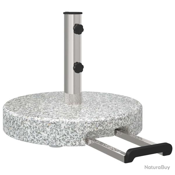 Base de parasol design moderne avec roues 45 x 45 x 37,5 cm en granite gris 02_0058508