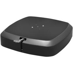 Base de parasol d&eacute;port&eacute; 89 x 89 x 20 cm facile &agrave; d&eacute;placer avec roues flexible design moderne en pla