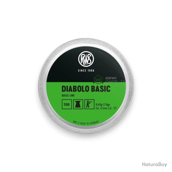 RWS DIABOLO BASIC 0.45G 7G 4.5MM