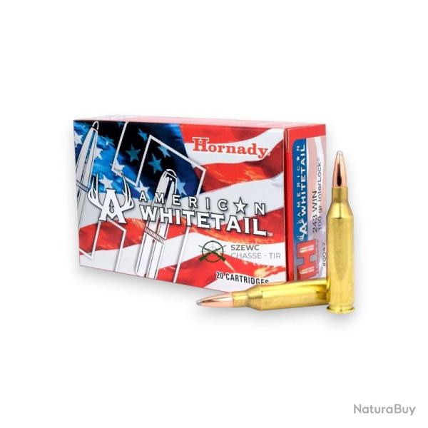 HORNADY BTSP AMERICAN WHITETAIL INTERLOCK 100G 243WIN