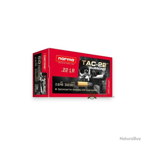 NORMA TAC-22 40G SUBSONIC 22 LR